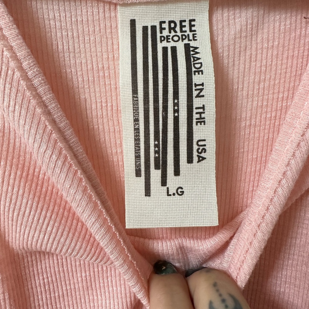 FREE PEOPLE PINK TANK TOP